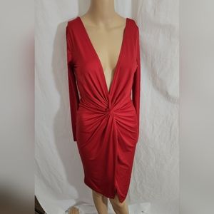 SHEIM Low Cut Bodycon